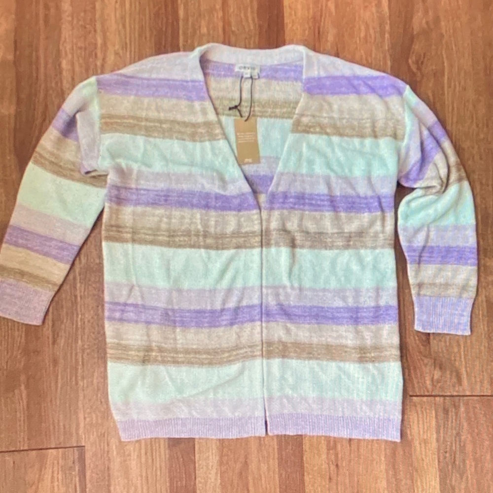 Striped Pastel Cardigan Sweater